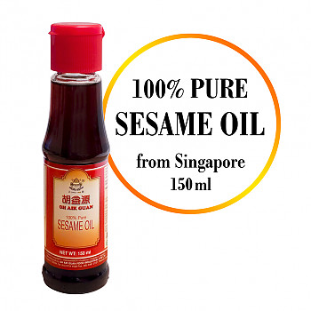 100% tīra Sezama sēklu eļļa, Pure Sesame Oil, 150ml