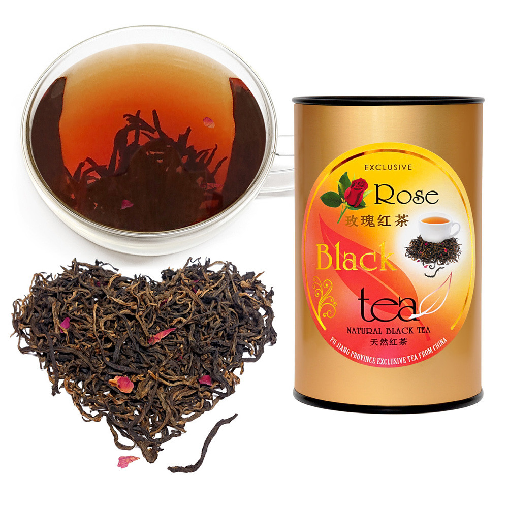 ROSE Black tea - Rožu melnā tēja ar tipšiem PT80g Melnā tēja