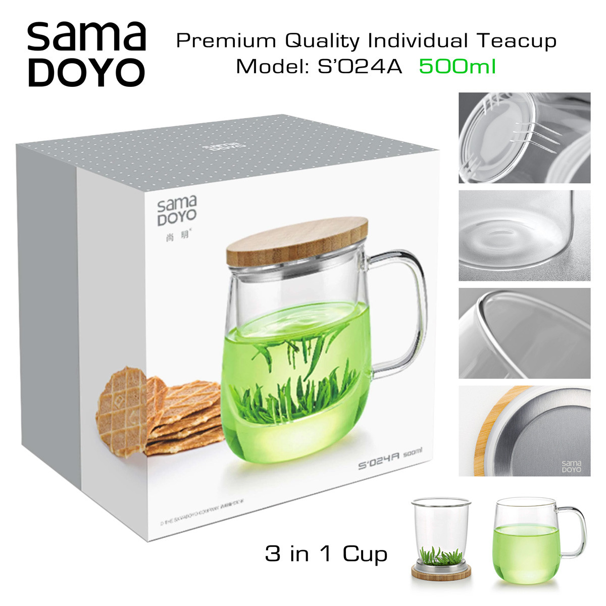 Premium Quality Teapot Cup S024A Krūze