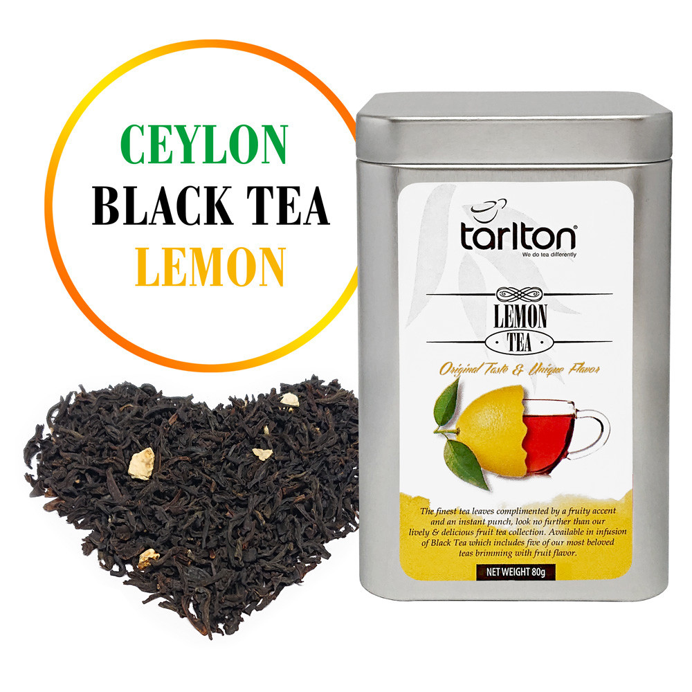 Ceilonas tēja ar Citronu gabaliņiem 80gr. Melnā tēja
