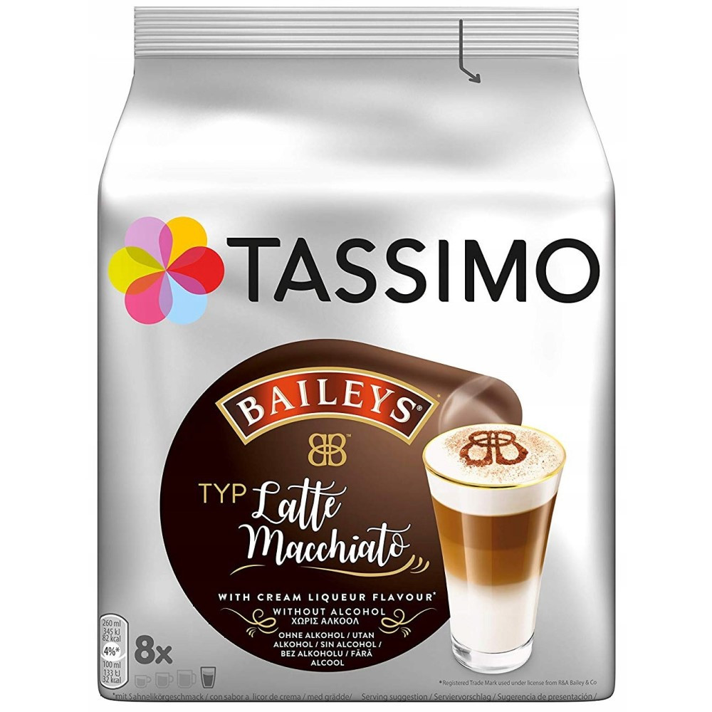 Tassimo Baileys Latte Macchiato 8+8 gab. Kafijas kapsulās