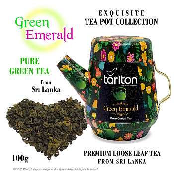 Tea Pot Green Emerald 100 gr. Zaļā tēja