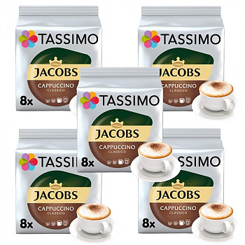 Tassimo Cappuccino Classico 40+40gab. Kafijas kapsulās