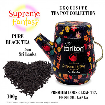 Tea Pot Supreme Fantasy 100 gr. Melnā tēja