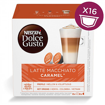 Dolce Gusto Caramel Latte Macchiato 8+8 gab. Kafijas kapsulas