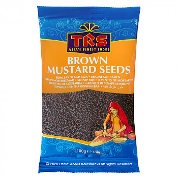 Brown Mustard Seeds 100gr. Garšvielas