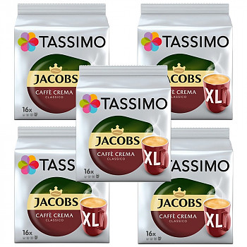 Tassimo Caffe Crema Classico XL 80шт. Кофе в капсулах