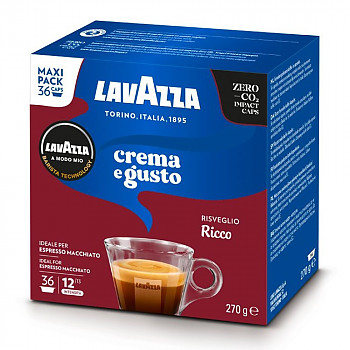 A Modo Mio Crema E Gusto Ricco 36gab. Kafijas kapsulas