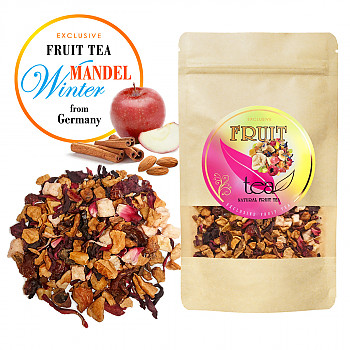 Augļu tēja ZIEMAS MANDELE - Saldo ābou un Mandeļu garša, 100g gr. Augļu tēja