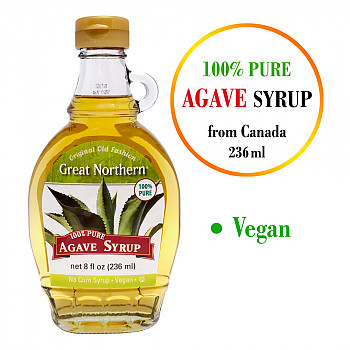 100% tīrs Agaves sīrups no Kanādas, 100% Pure Agave Syrup, 236ml