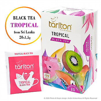 Tropical Black tea 20 x 1.5 gr. Tējas maisiņi
